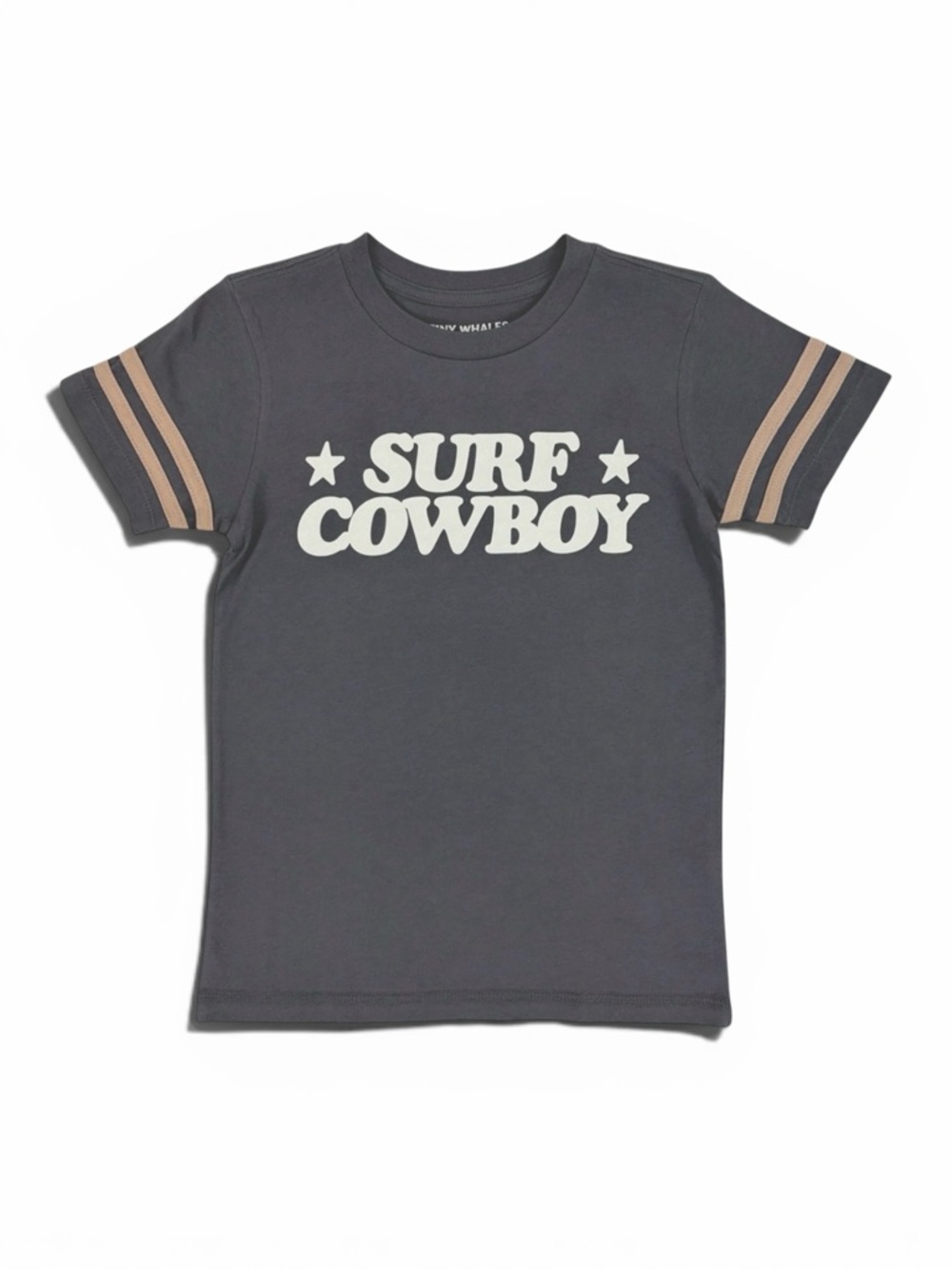 Surf Cowboy Kids Graphic Tee - Charcoal